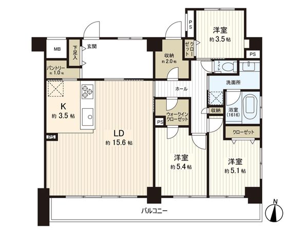 ライオンズマンション中村橋駅前 間取図(平面図) ライオンズマンション中村橋駅前 間取図(平面図)