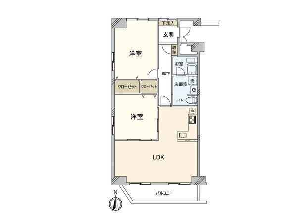 江古田パークマンション B棟 間取図(平面図) 江古田パークマンション B棟 間取図(平面図)