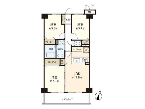 ウィンベルコーラス練馬春日町 間取図(平面図) 間取図(平面図)