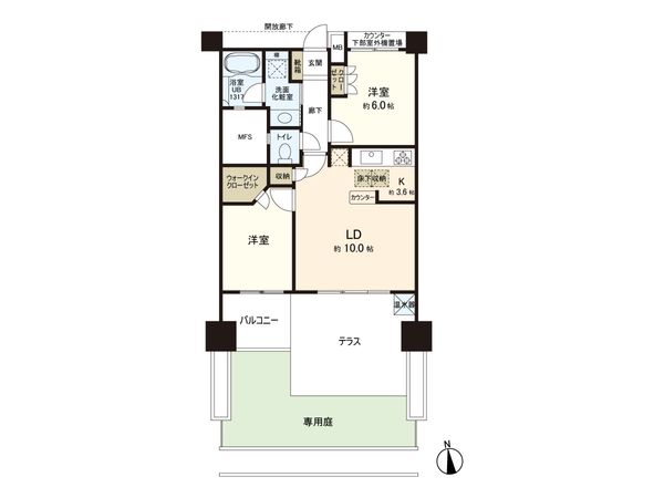 プレストンフォーレ 間取図(平面図) プレストンフォーレ 間取図(平面図)