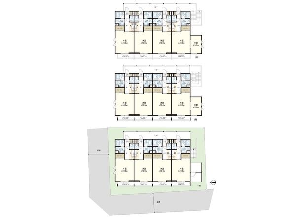 練馬区豊玉北5丁目 アパート 間取図(平面図) 練馬区豊玉北5丁目 アパート 間取図(平面図)
