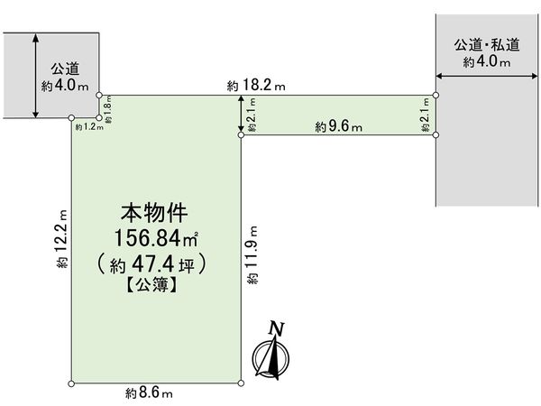 練馬区南大泉1丁目 土地 区画図