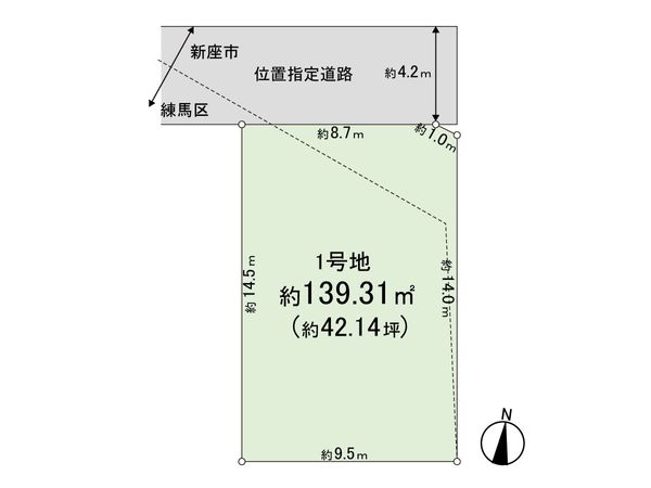 練馬区大泉学園町6丁目 土地 区画図 区画図