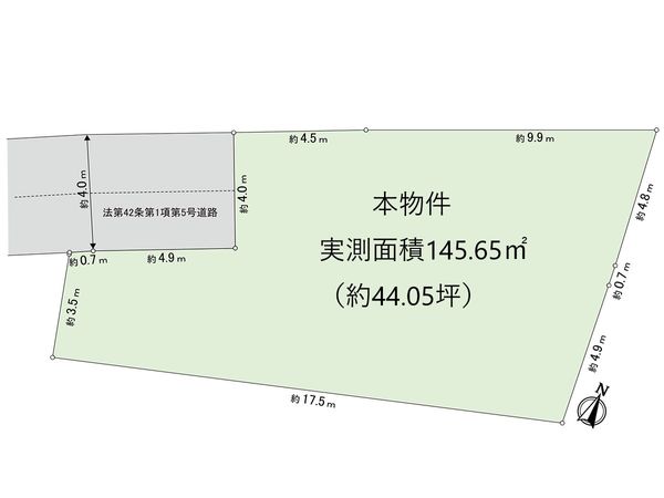 練馬区西大泉1丁目 土地 区画図 区画図