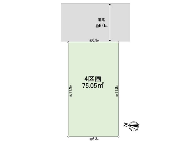 練馬区東大泉7丁目 土地 4区画 区画図 練馬区東大泉7丁目 土地 4区画 区画図