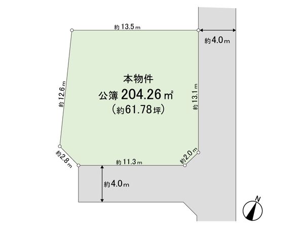 西東京市下保谷5丁目 土地 区画図 西東京市下保谷5丁目 土地 区画図