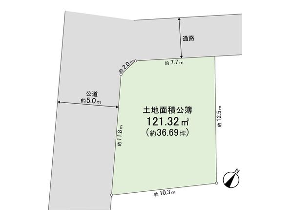 練馬区大泉町1丁目 土地 区画図