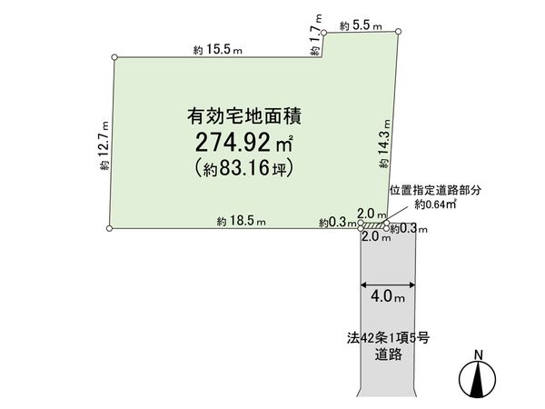 練馬区南大泉4丁目 古家付土地 区画図 練馬区南大泉4丁目 古家付土地 区画図
