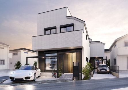 練馬区大泉学園町8丁目 新築戸建 外観パース図