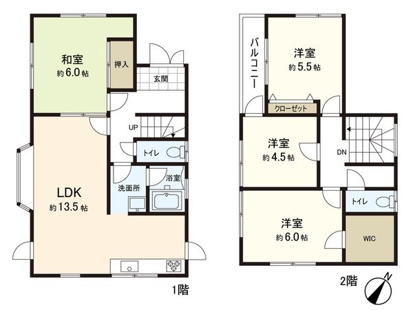 新座市栄2丁目 戸建 間取図(平面図)