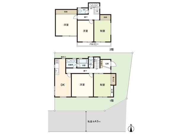 練馬区西大泉町 戸建 間取図(平面図)