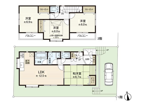 練馬区南大泉4丁目 戸建 間取図(平面図)