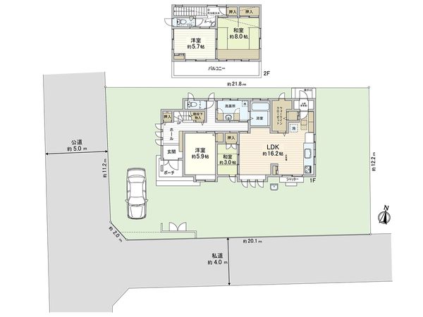 東久留米市小山1丁目 戸建 間取図(平面図) 間取図(平面図)