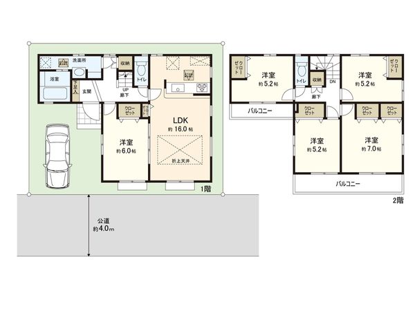 練馬区東大泉2丁目 新築戸建 間取図(平面図)