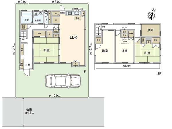 新座市片山1丁目 戸建 間取図(平面図) 新座市片山1丁目 戸建 間取図(平面図)