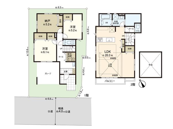 練馬区東大泉7丁目 新築戸建 間取図(平面図) 練馬区東大泉7丁目 新築戸建 間取図(平面図)