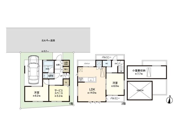 新座市池田5丁目 新築戸建 間取図(平面図) 間取図(平面図)