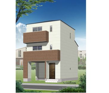 新座市栄4丁目新築戸建 B号棟 外観パース図