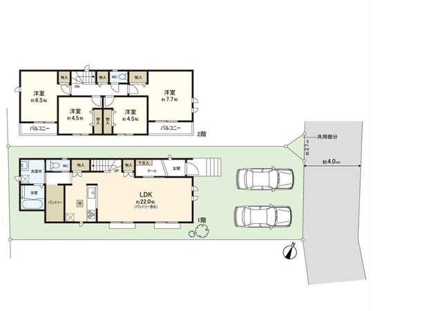 西東京市下保谷3丁目 新築戸建 C号棟 間取図(平面図)