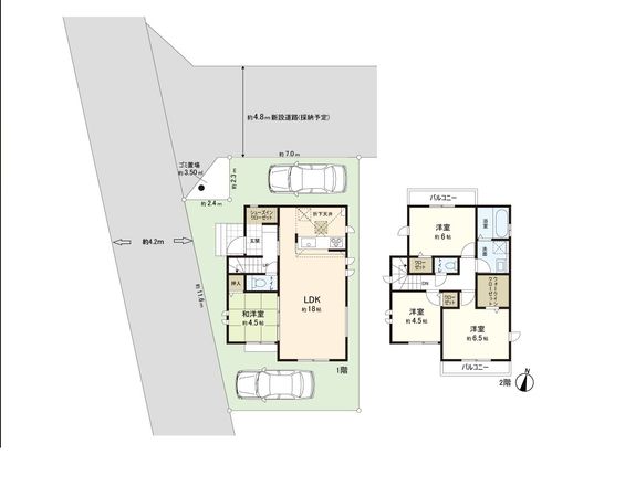 新座市池田4丁目 新築戸建 13号棟 間取図(平面図)