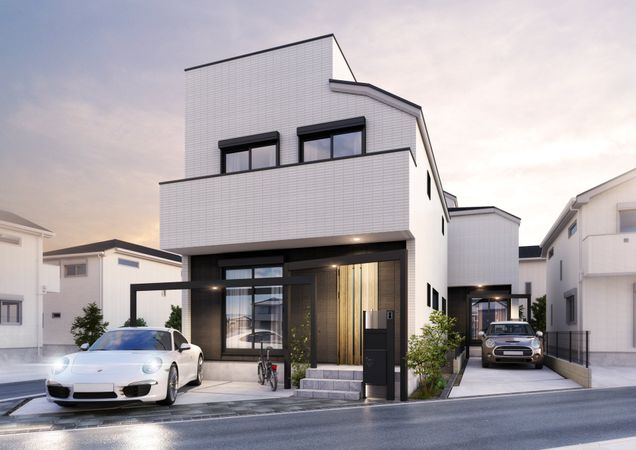 練馬区大泉学園町8丁目 新築戸建 外観パース図