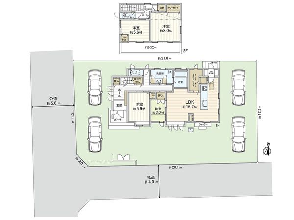 東久留米市小山1丁目 戸建 間取図(平面図)