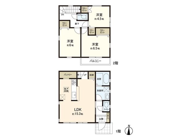 練馬区大泉学園町7丁目 新築戸建7号棟 間取図(平面図) 練馬区大泉学園町7丁目 新築戸建7号棟 間取図(平面図)