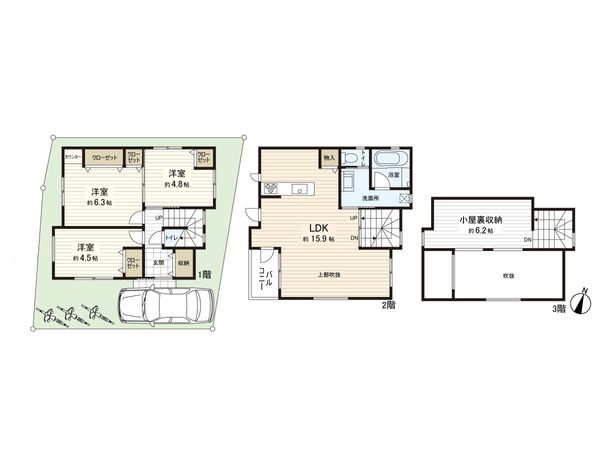 新座市池田4丁目 新築戸建 間取図(平面図) 新座市池田4丁目 新築戸建 間取図(平面図)