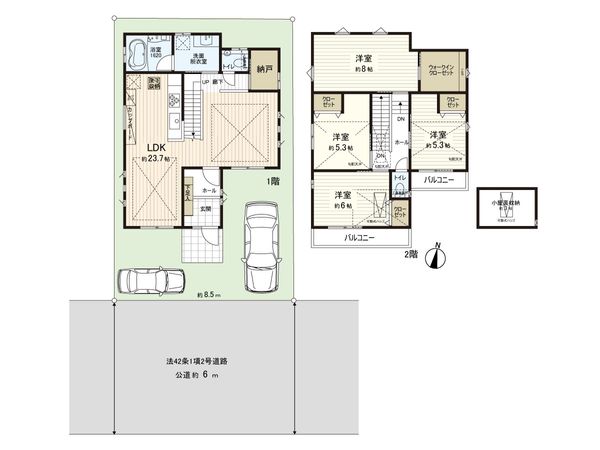 練馬区西大泉4丁目 戸建 間取図(平面図) 練馬区西大泉4丁目 戸建 間取図(平面図)