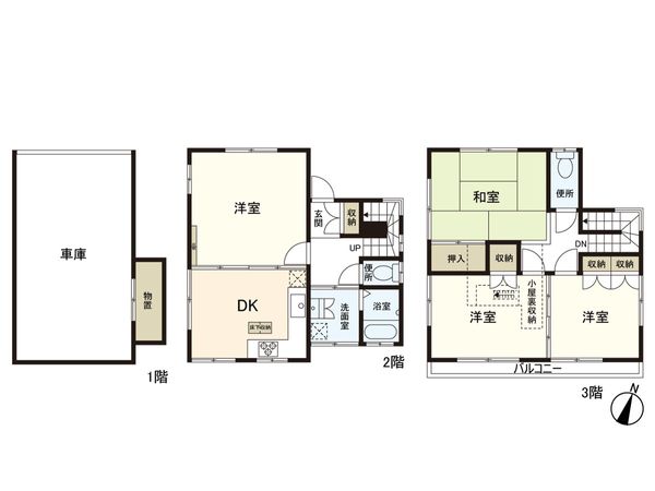 練馬区西大泉5丁目 戸建 間取図(平面図) 練馬区西大泉5丁目 戸建 間取図(平面図)