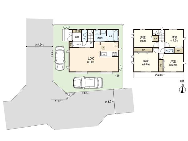 新座市池田4丁目 新築戸建 間取図(平面図) 新座市池田4丁目 新築戸建 間取図(平面図)
