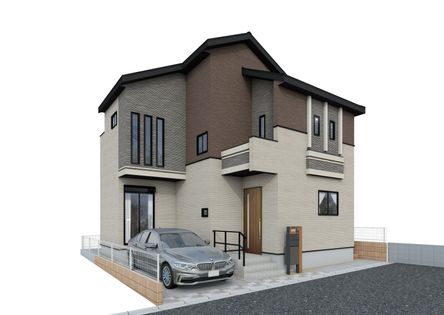 新座市片山3丁目 新築戸建 外観パース図