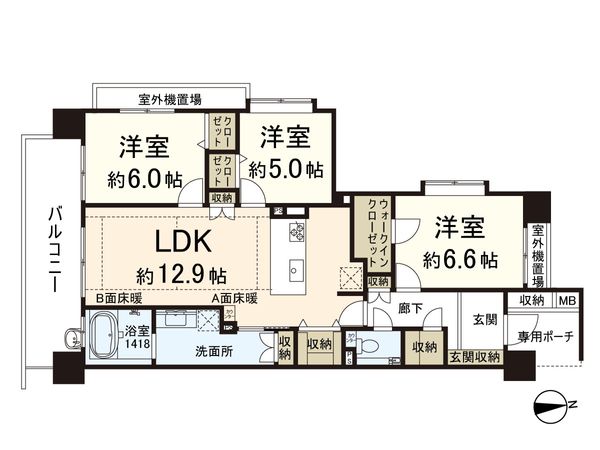 ダイアパレス南大泉 間取図(平面図) ダイアパレス南大泉 間取図(平面図)