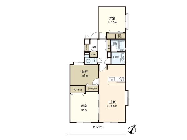 南大泉リッツハウス 間取図(平面図) 南大泉リッツハウス 間取図(平面図)