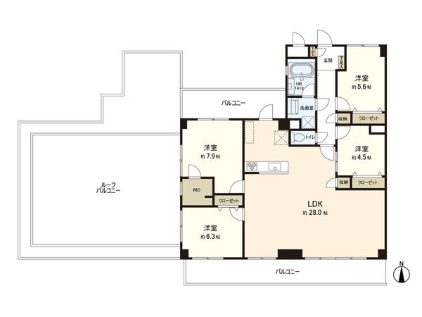 ライオンズマンション保谷 間取図(平面図)