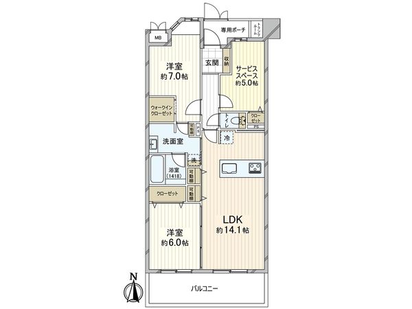 ダイアパレス南大泉 間取図(平面図)