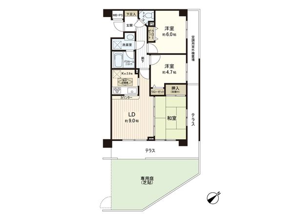 ライオンズマンション大泉学園第6 間取図(平面図) ライオンズマンション大泉学園第6 間取図(平面図)
