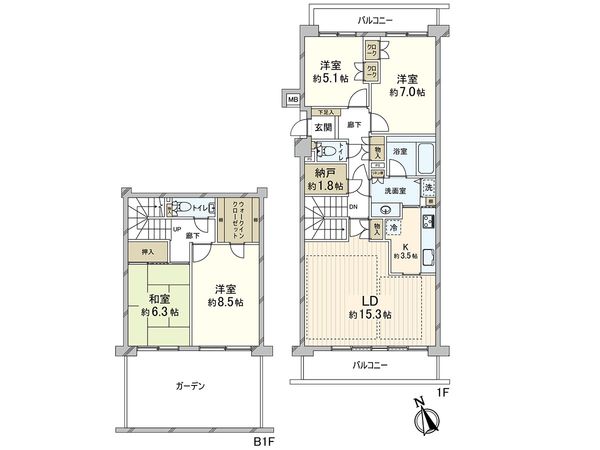 大泉学園パーク・ホームズ 間取図(平面図) 大泉学園パーク・ホームズ 間取図(平面図)