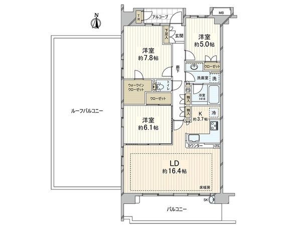 ウィズダム大泉学園 間取図(平面図) ウィズダム大泉学園 間取図(平面図)
