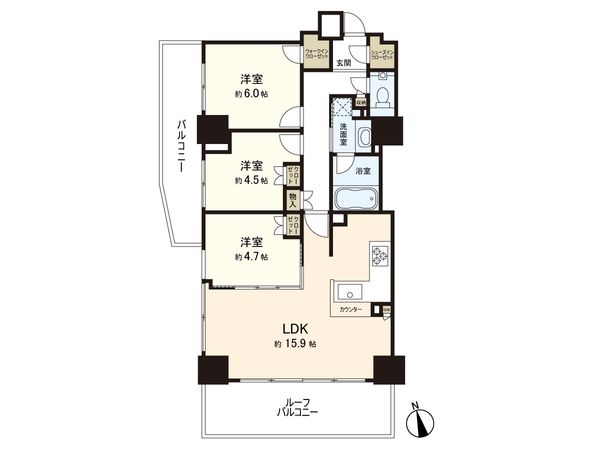 シティタワー大泉学園 間取図(平面図)