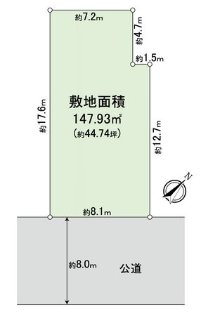 富士見市水谷2丁目 土地 区画図 区画図