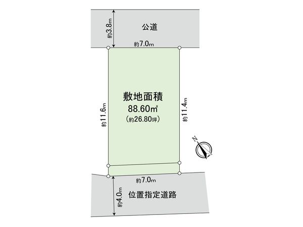 新座市東3丁目 土地 区画図 新座市東3丁目 土地 区画図