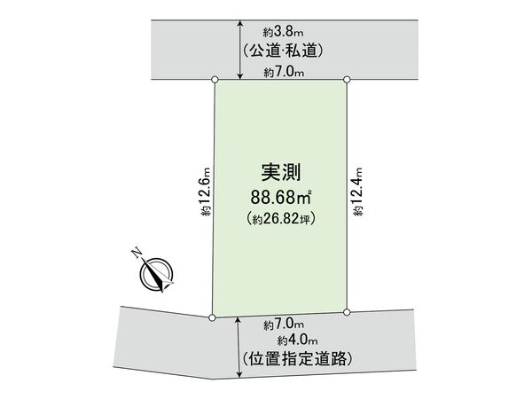 新座市東3丁目 土地 区画図 新座市東3丁目 土地 区画図