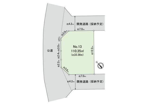 朝霞市宮戸3丁目土地 13区画 区画図 朝霞市宮戸3丁目土地 13区画 区画図