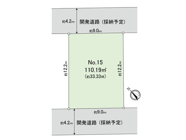 朝霞市宮戸3丁目土地 15区画 区画図