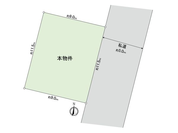 朝霞市三原1丁目 土地 区画図