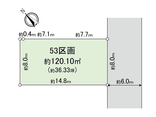 新座市野火止3丁目 25期 53区画 区画図 新座市野火止3丁目 25期 53区画 区画図