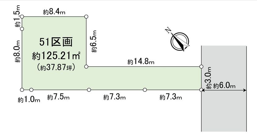 新座市野火止3丁目 25期 51区画 区画図 新座市野火止3丁目 25期 51区画 区画図