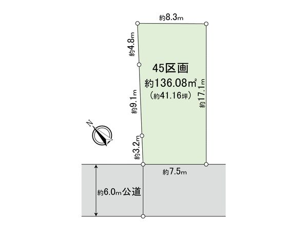 新座市野火止3丁目 25期 45区画 区画図 新座市野火止3丁目 25期 45区画 区画図