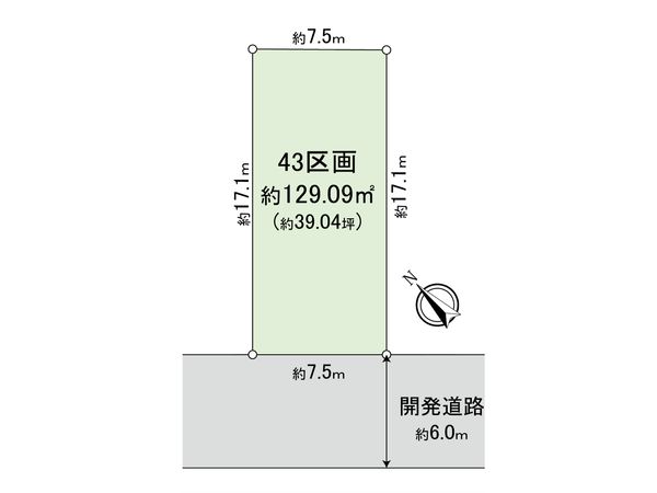 新座市野火止3丁目 25期 43区画 区画図 新座市野火止3丁目 25期 43区画 区画図